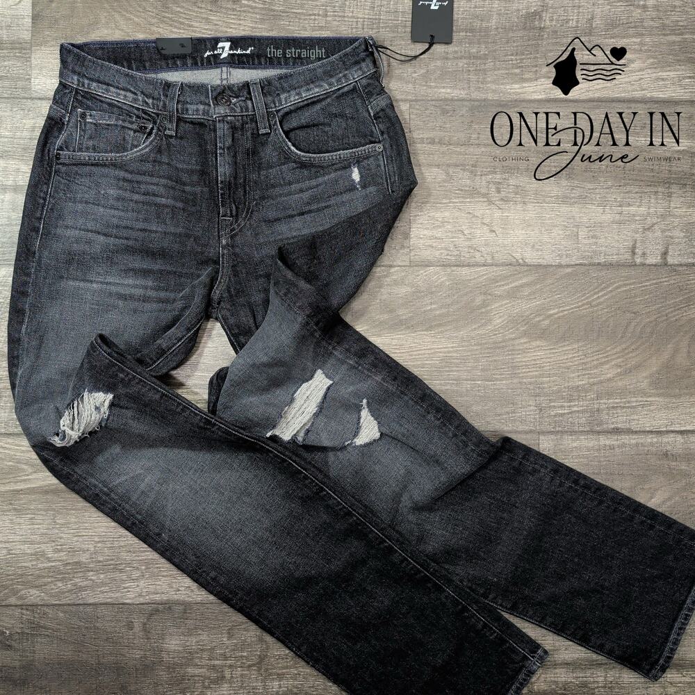 7 For All Mankind The Straight Jeans Size 28X34